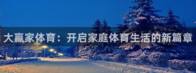 大嬴家体育：开启家庭体育生活的新篇章