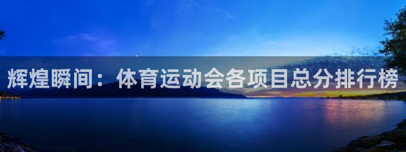 辉煌瞬间：体育运动会各项目总分排行榜